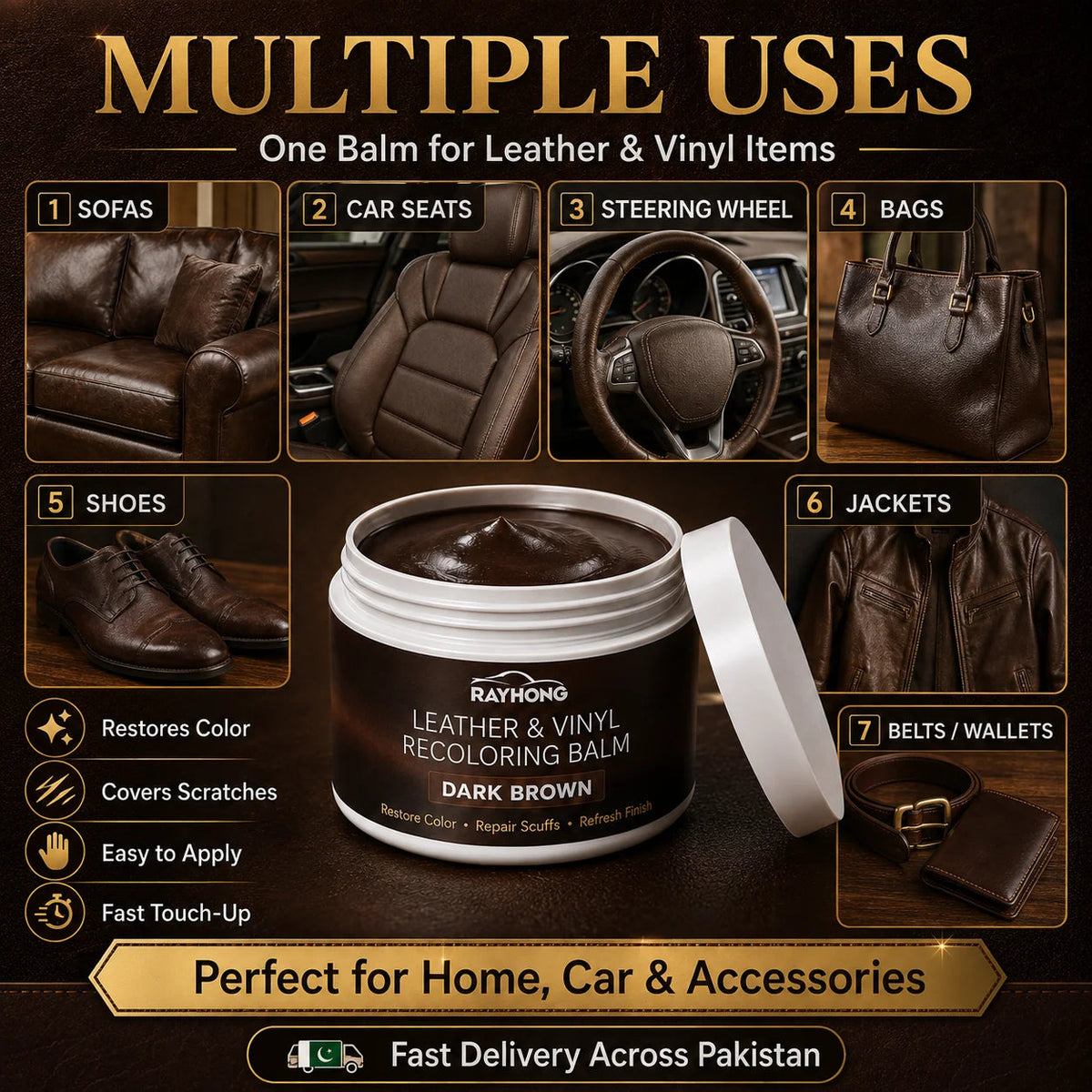 Leather Repair & Recoloring Balm