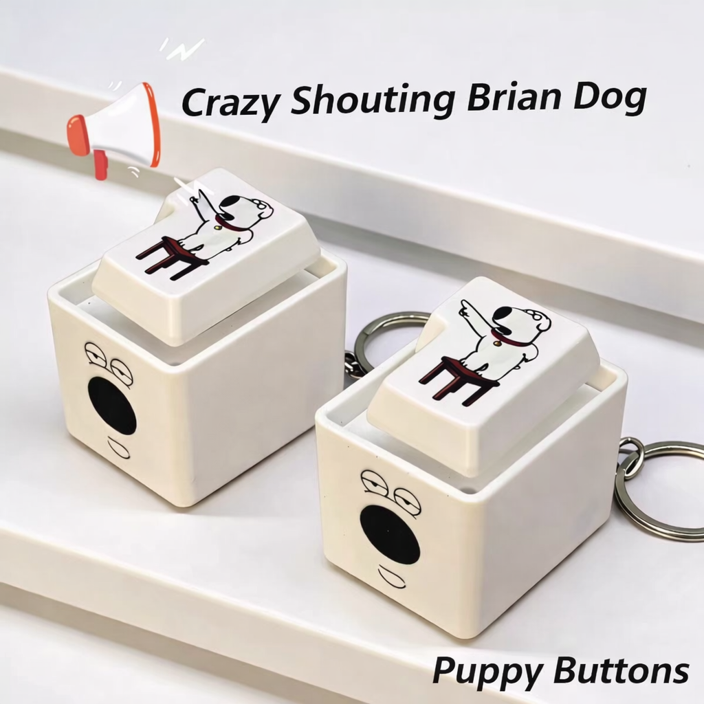 Stress Relieving Prankster Dog Barking Keychain