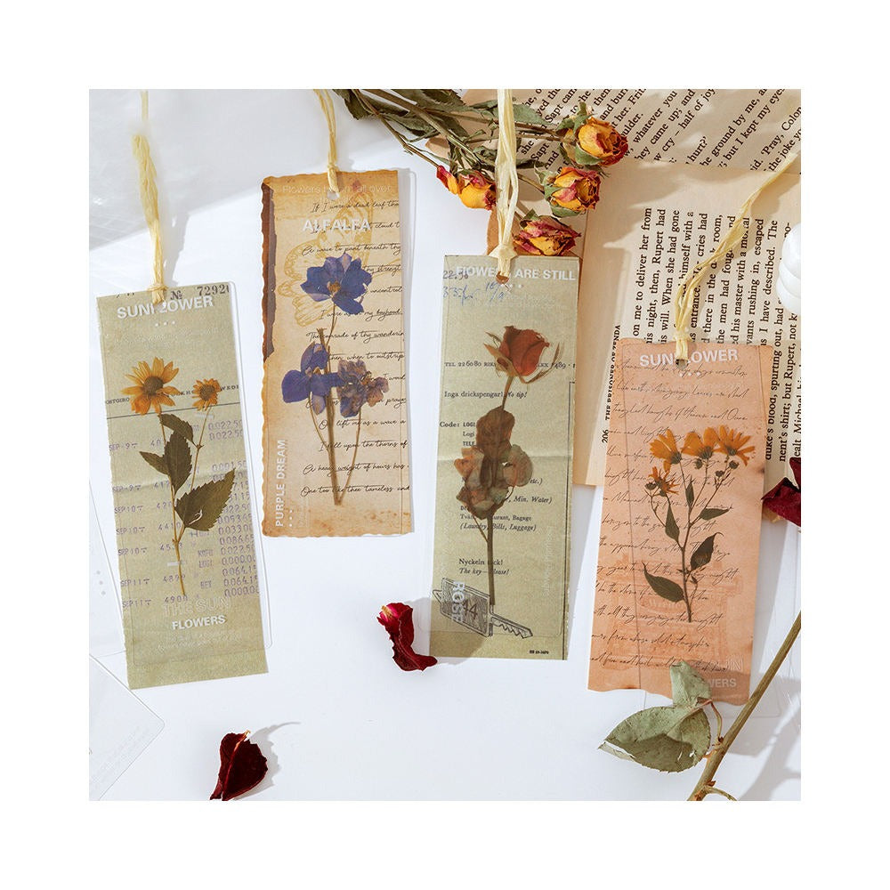 Golden Flower Translucent Book Mark