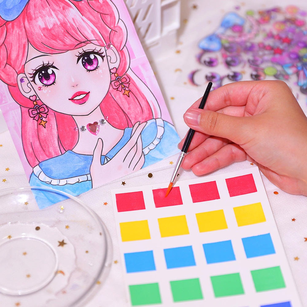 Cute Barbie DIY Sticker Book