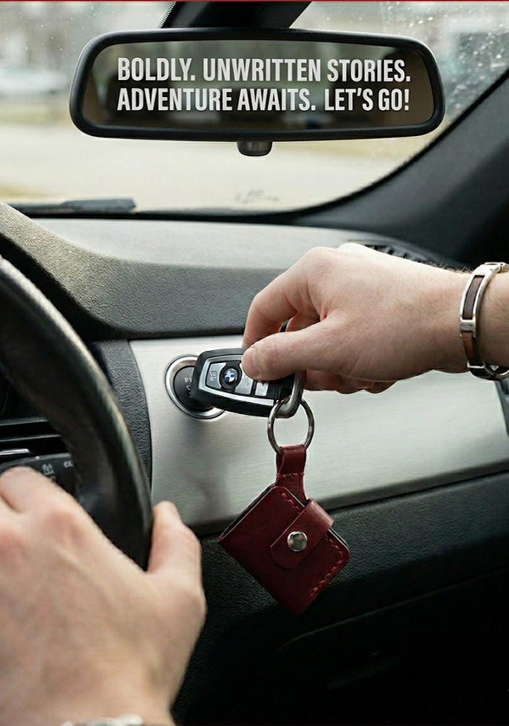 Mini Leather Wallet Keychain