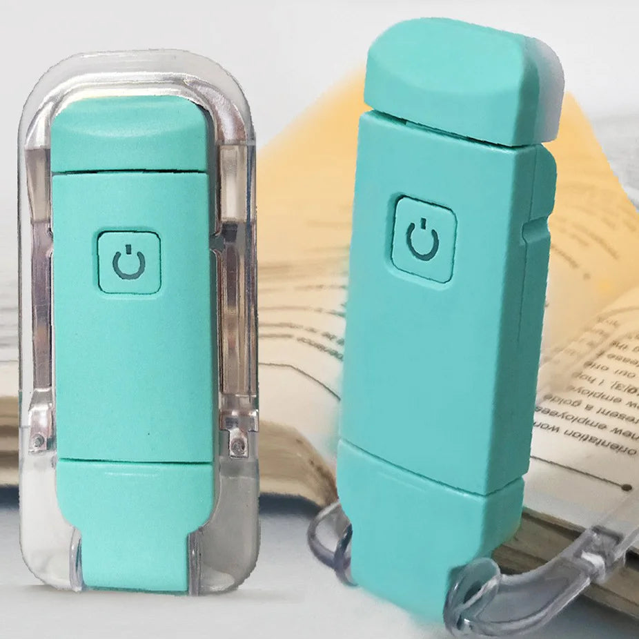 Mini Portable USB Rechargeable LED Clip Bookmark