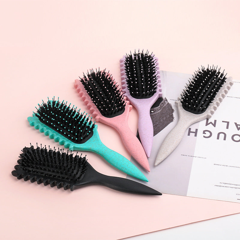 New Cross-border Bouncy Curl Styling Massage Brush