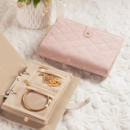 Luxury Portable Jewelry Organizer Book