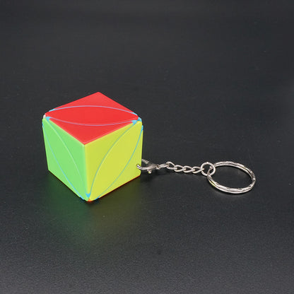 Leaf Fidget Cube Keychain Stress Relief Puzzle Toy
