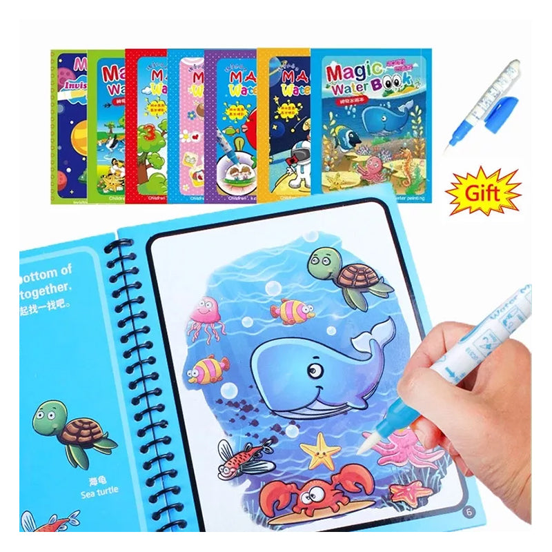 Magic Water Book with Magic Pen