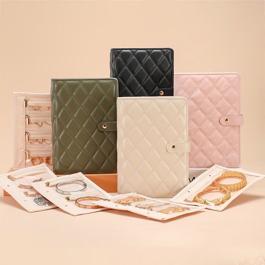 Luxury Portable Jewelry Organizer Book