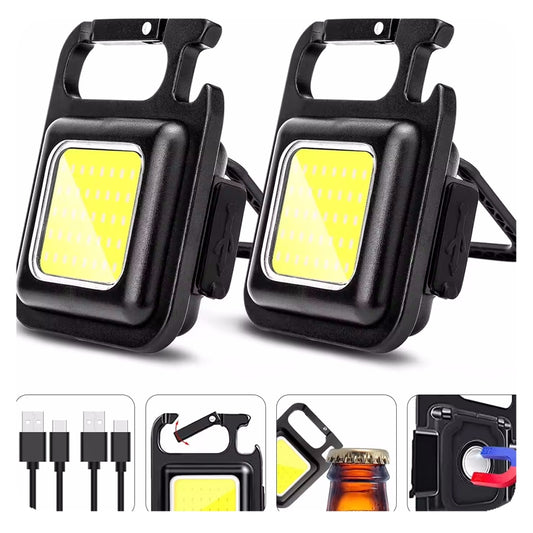 USB Rechargeable Multifunctional Mini Light Keychain