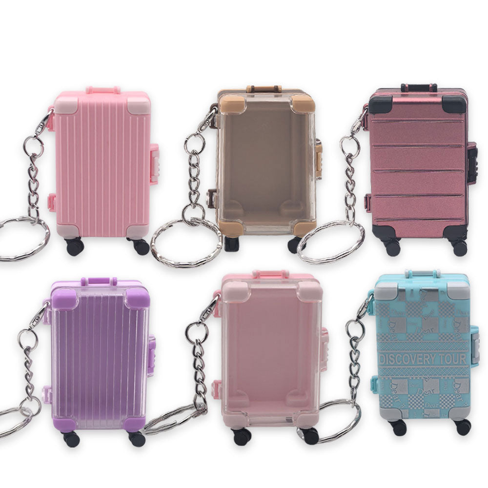 Keychain Mini Suitcase Storage Box