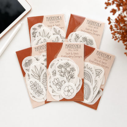 Magic Embroidery Guide Stickers ( Water Soluble )