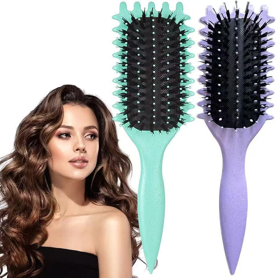 New Cross-border Bouncy Curl Styling Massage Brush