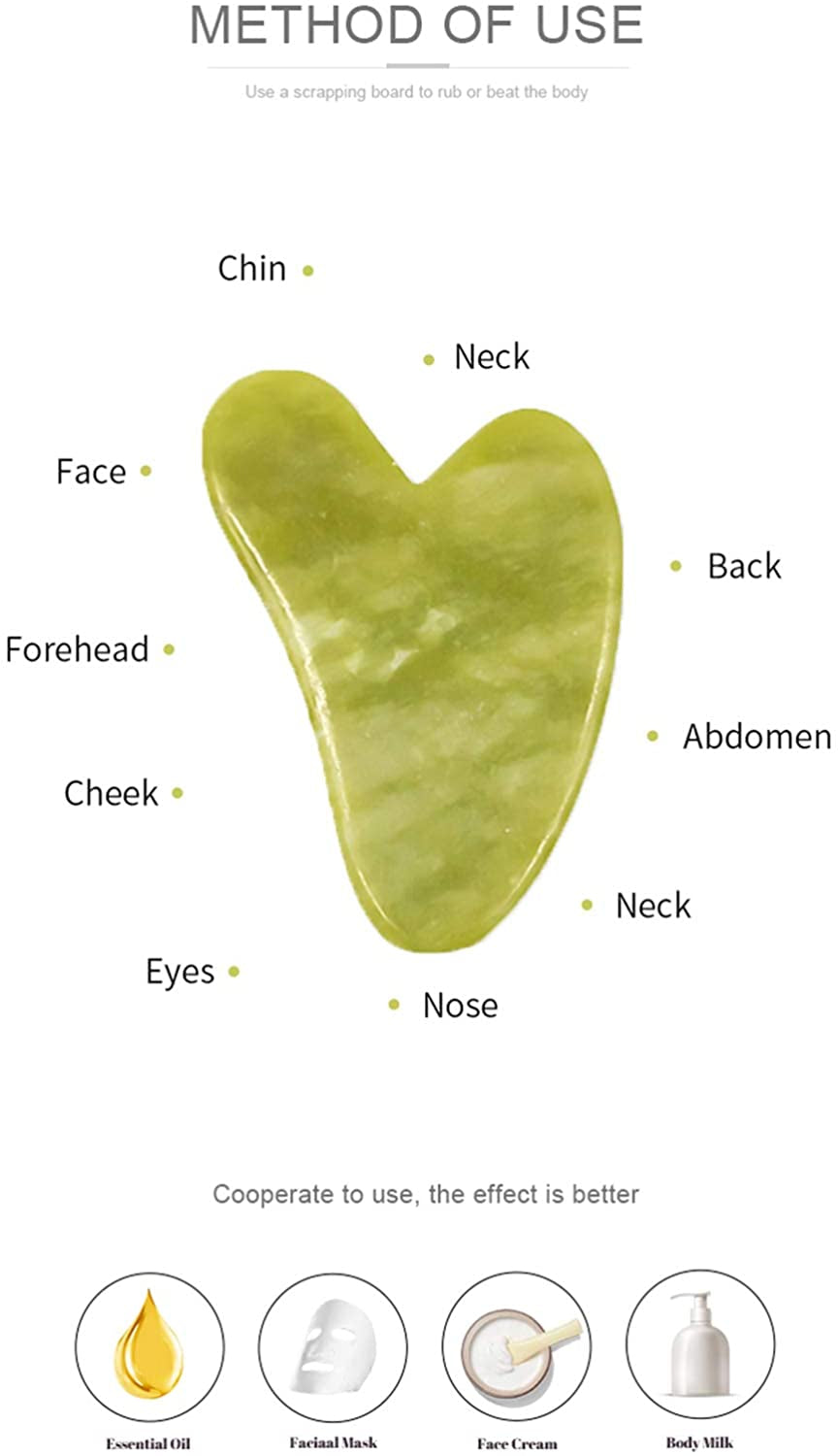 Gua Sha Stone for Facial Or Body Scraping & Massage
