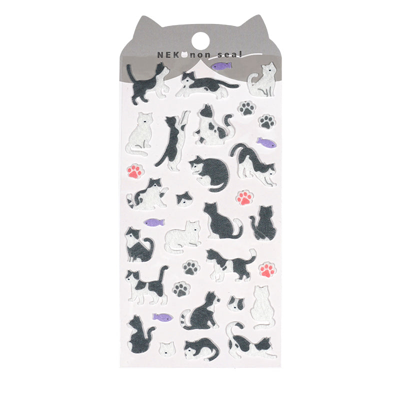 Funny Cat Felt  3d Fabric Sticker