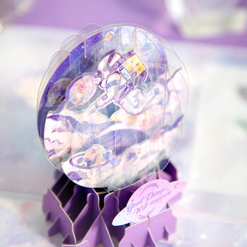 3D Butterfly Hollow Flower Greeting Card