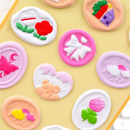 3D Puffy Wax Stamp Sticker