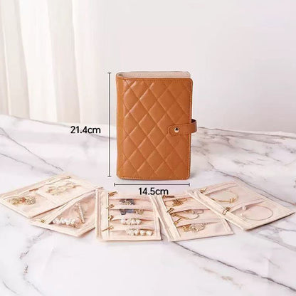 Luxury Portable Jewelry Organizer Book