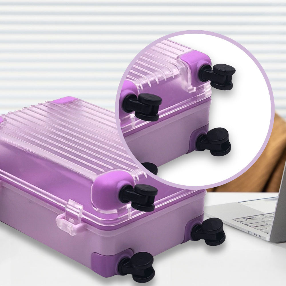 Keychain Mini Suitcase Storage Box