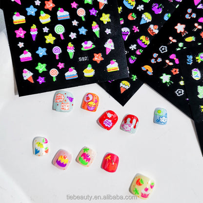 Glow In Dark Nail Stickers For Children