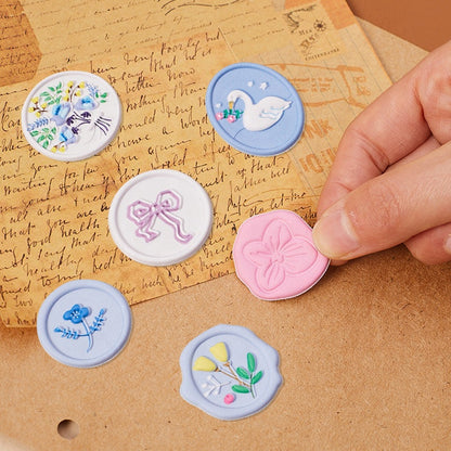 3D Puffy Wax Stamp Sticker