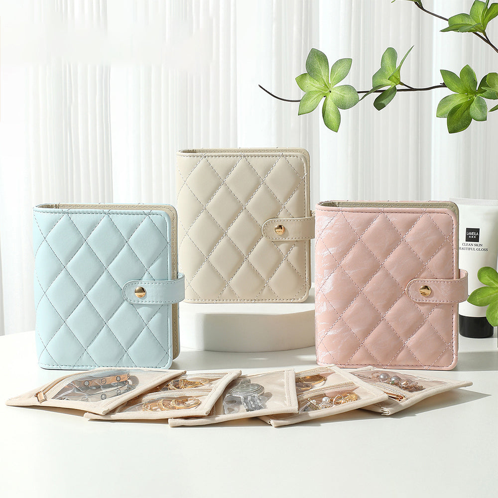 Luxury Portable Jewelry Organizer Book