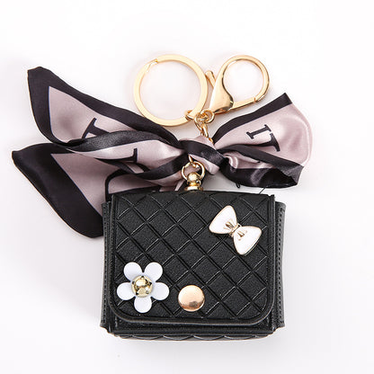 Mini Camellia Small Square Bag Keychain