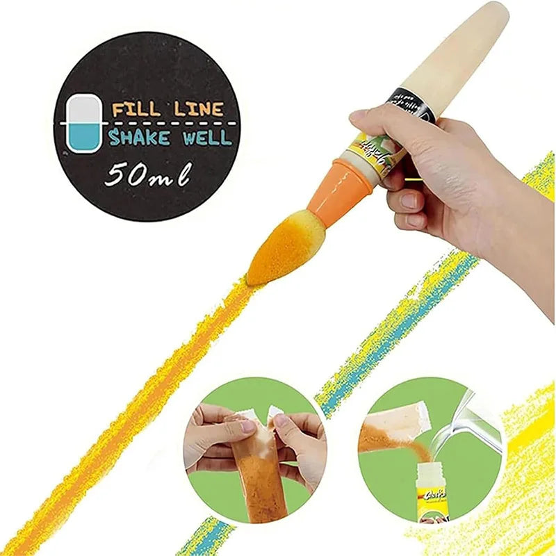 Sidewalk Chalk Paint Brush