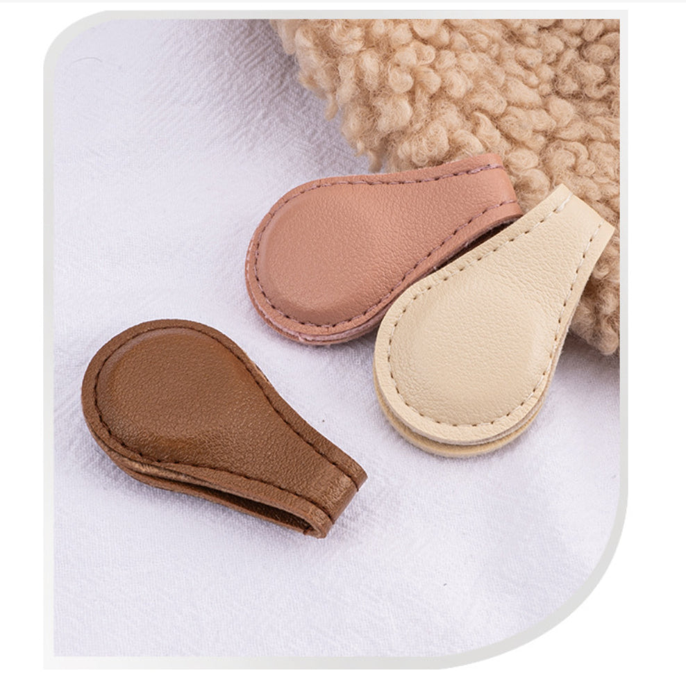 Magnetic Leather Bookmark Clip