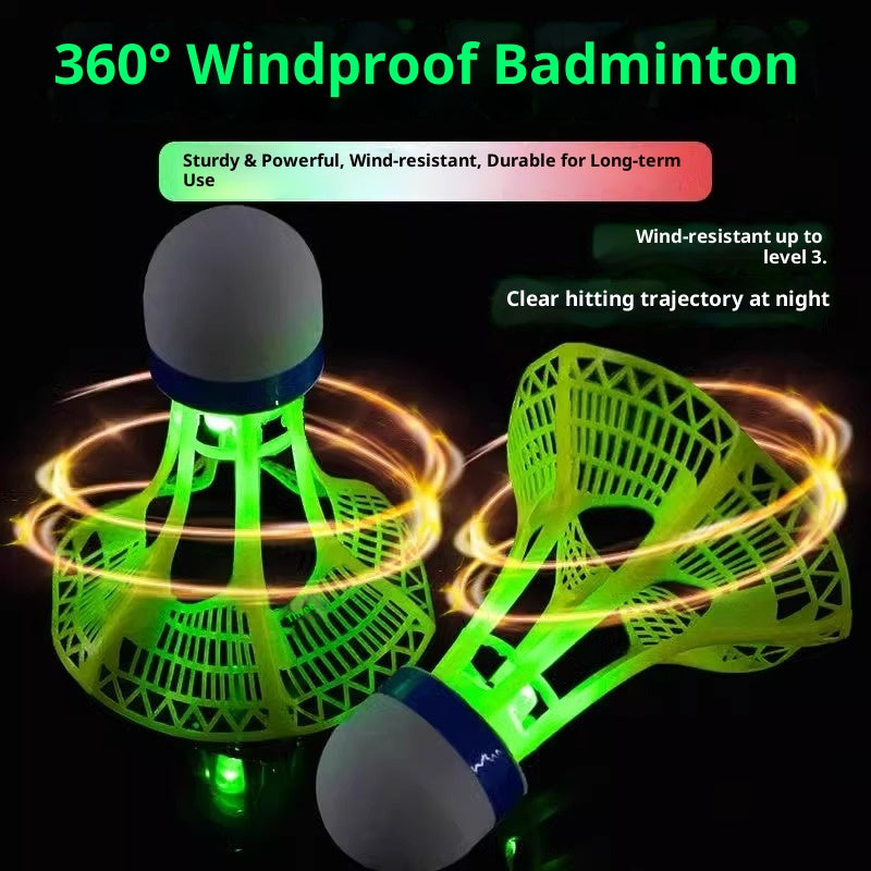 Night Light Windproof Badminton Ball