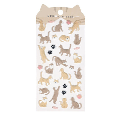 Funny Cat Felt  3d Fabric Sticker