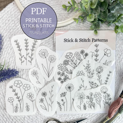 Magic Embroidery Guide Stickers ( Water Soluble )