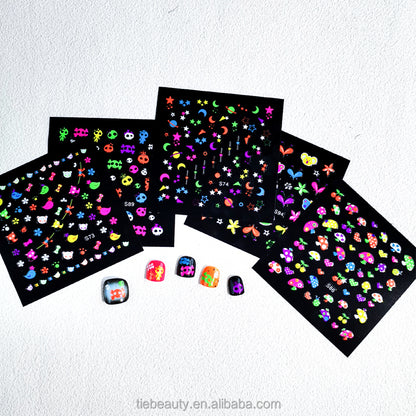Glow In Dark Nail Stickers For Children