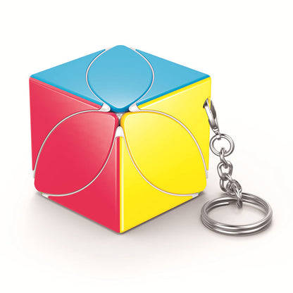 Leaf Fidget Cube Keychain Stress Relief Puzzle Toy