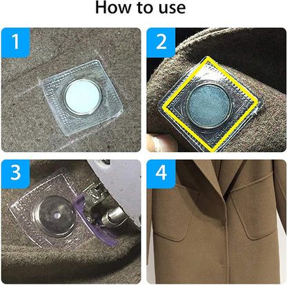 Sewable Magnetic Button with Waterproof & Washable PVC Cover