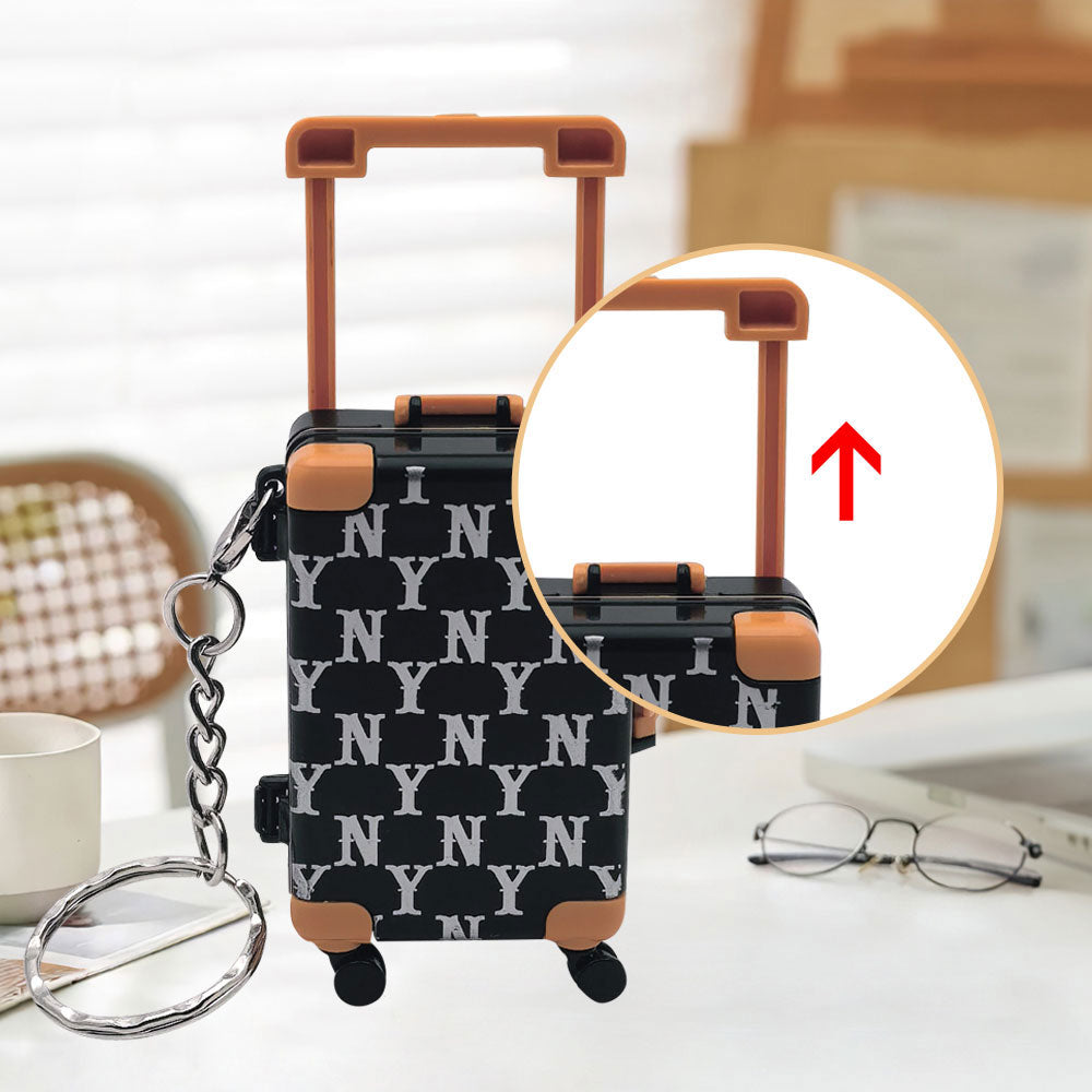Keychain Mini Suitcase Storage Box