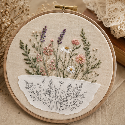 Magic Embroidery Guide Stickers ( Water Soluble )