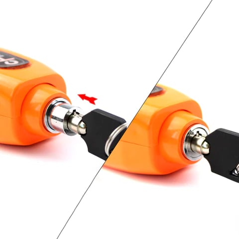 CapsLock Effective Motorcycle Grip Lock Security