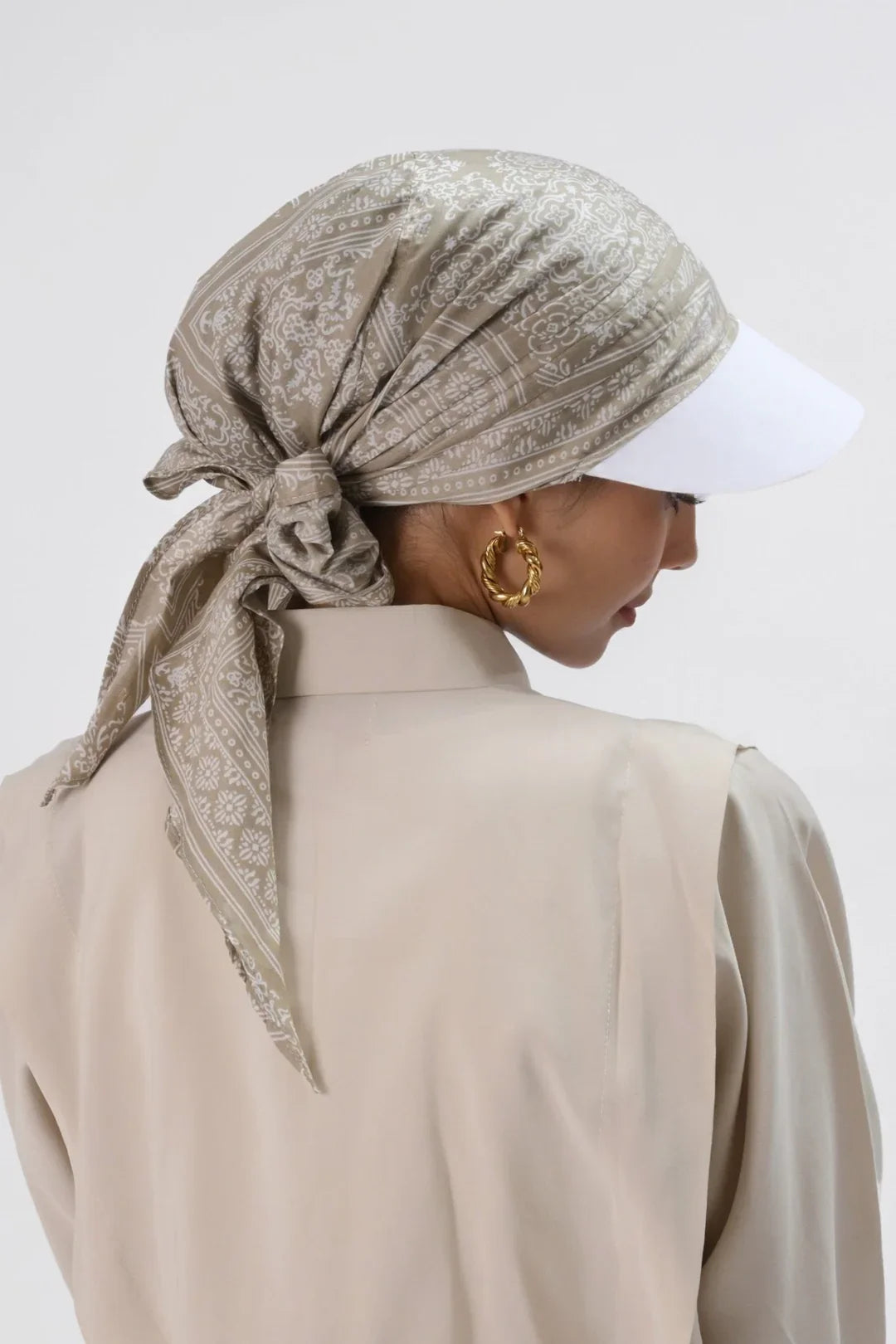 New Instant Hijab Baseball Cap Scarf