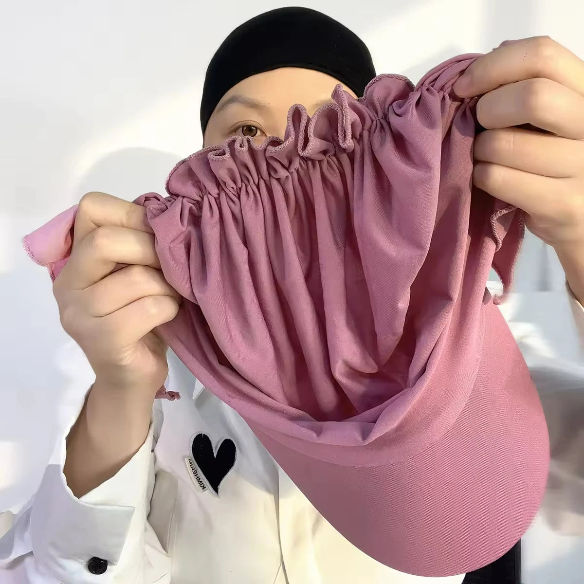 New Instant Hijab Baseball Cap Scarf
