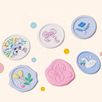 3D Puffy Wax Stamp Sticker