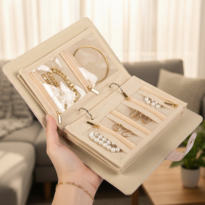 Luxury Portable Jewelry Organizer Book