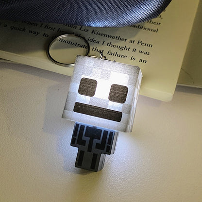 Minecraft Light Keychain Novelty Pendant Cartoon