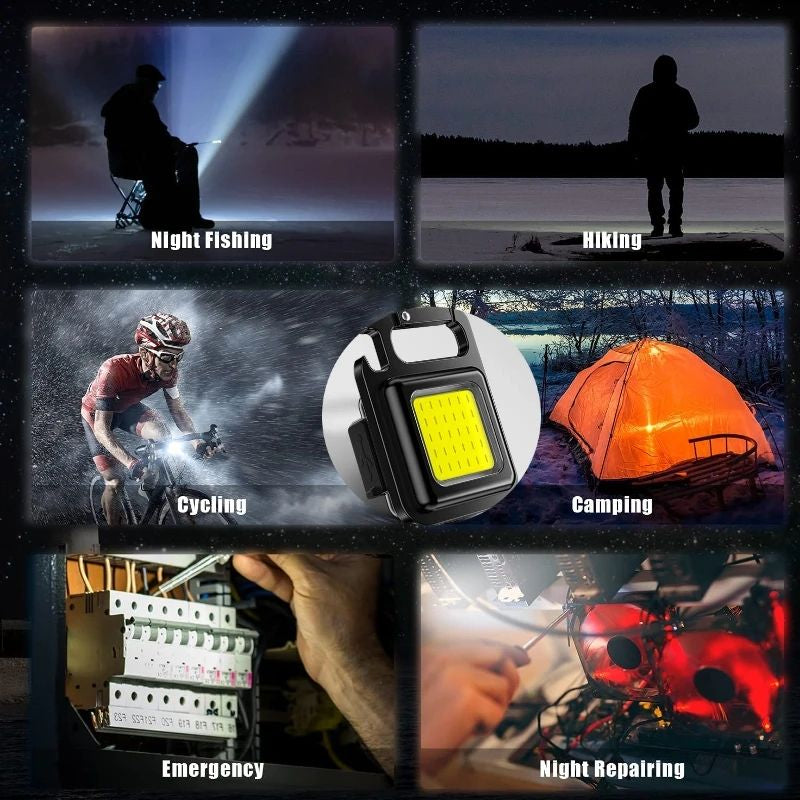 USB Rechargeable Multifunctional Mini Light Keychain
