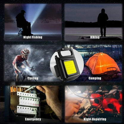 USB Rechargeable Multifunctional Mini Light Keychain