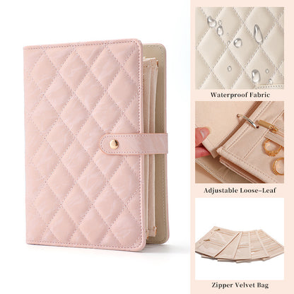Luxury Portable Jewelry Organizer Book