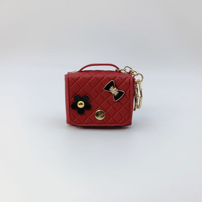 Mini Camellia Small Square Bag Keychain