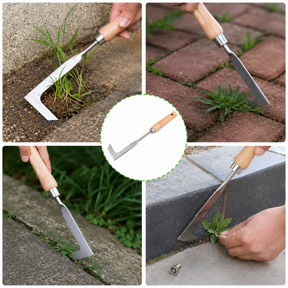 Heavy-Duty L-Shaped Crack Weeder Remover