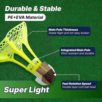 Glow LED Shuttlecock Set for Night Play