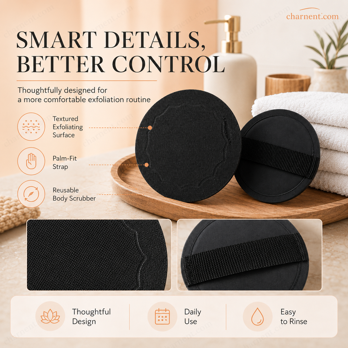 Exfoliating Scrub Bath Pads