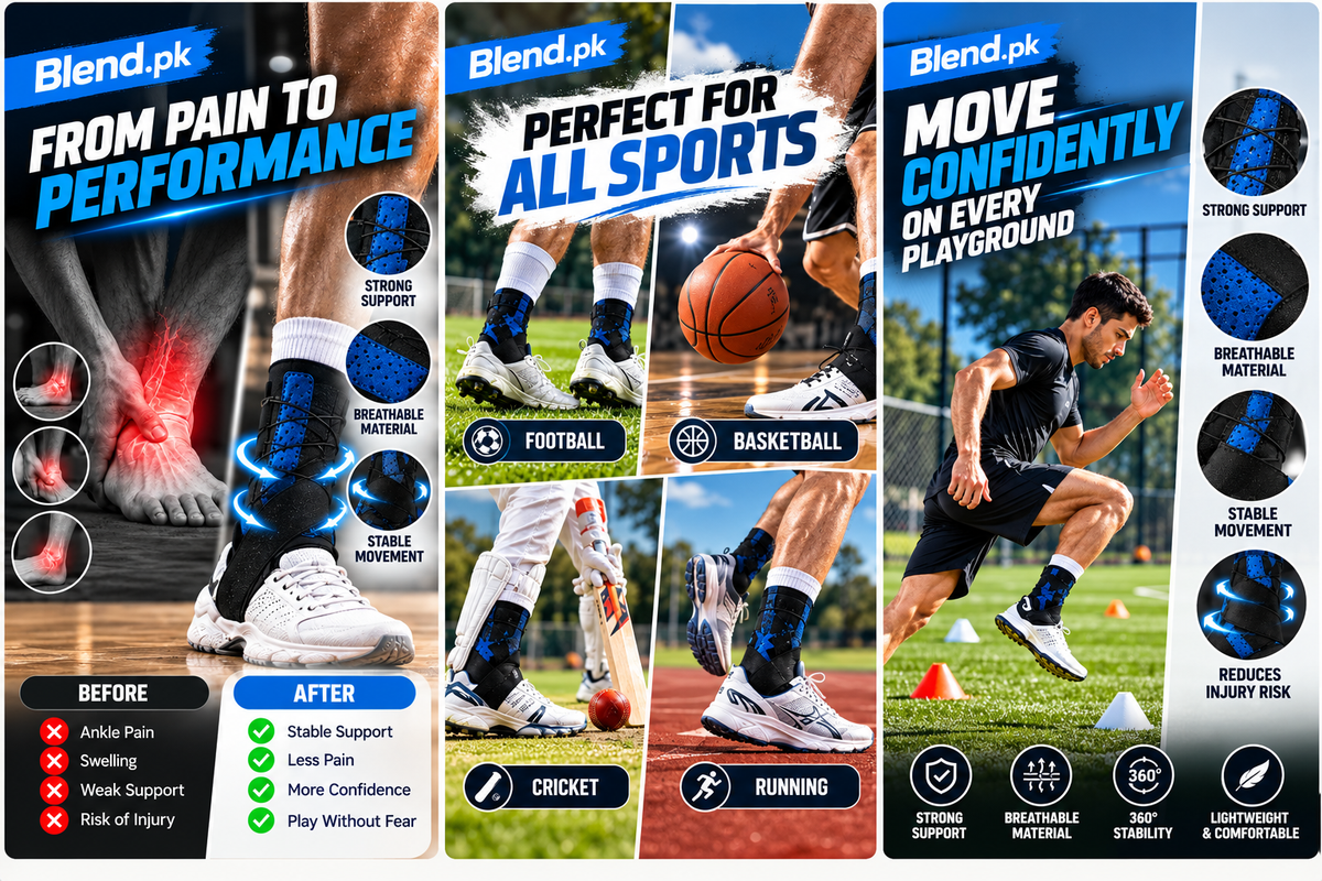 ProFit 360° Sports Ankle Support Brace – Adjustable Ankle Stabilizer for Men & Women