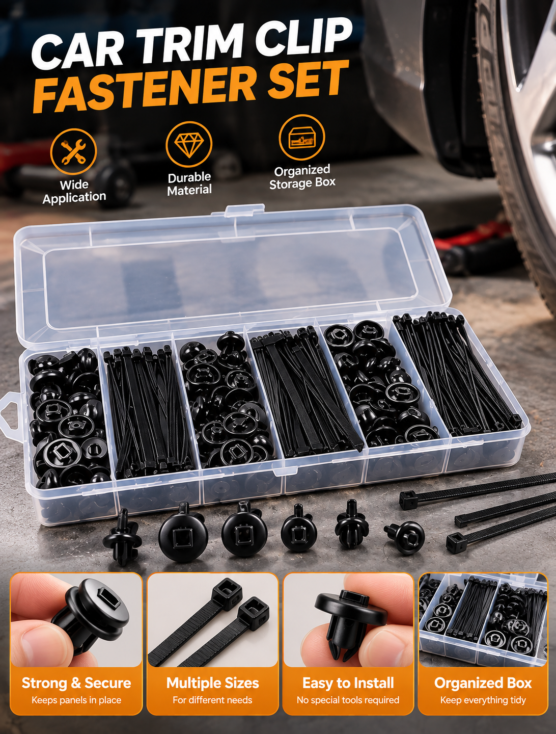 AutoFix Car Trim Clip Kit